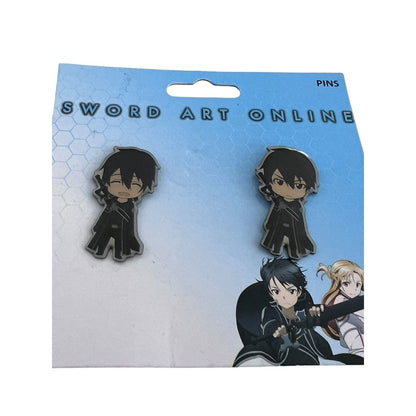 Kirito Sword Art Online Anime Pin Set New Kirigaya Kazuto