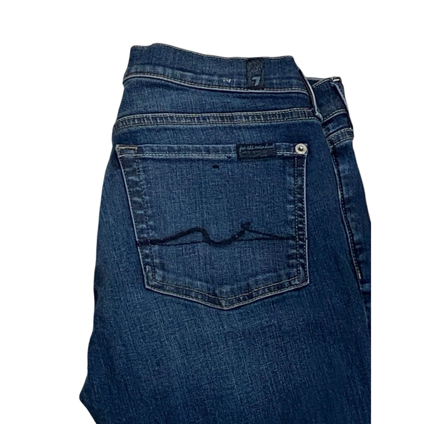 7 SEVEN FOR ALL MANKIND JEANS Original Bootcut Dark Flare Stretch Great Cond