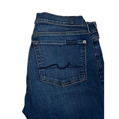 7 SEVEN FOR ALL MANKIND JEANS Original Bootcut Dark Flare Stretch Great Cond