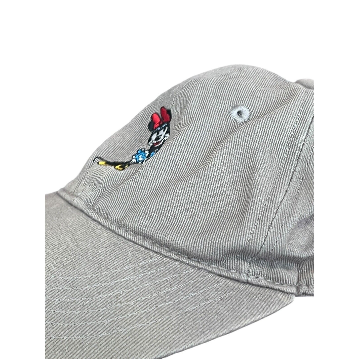 Disney Minnie Mouse Tan Ball Cap Adjustable Vintage Cotton Youth Size