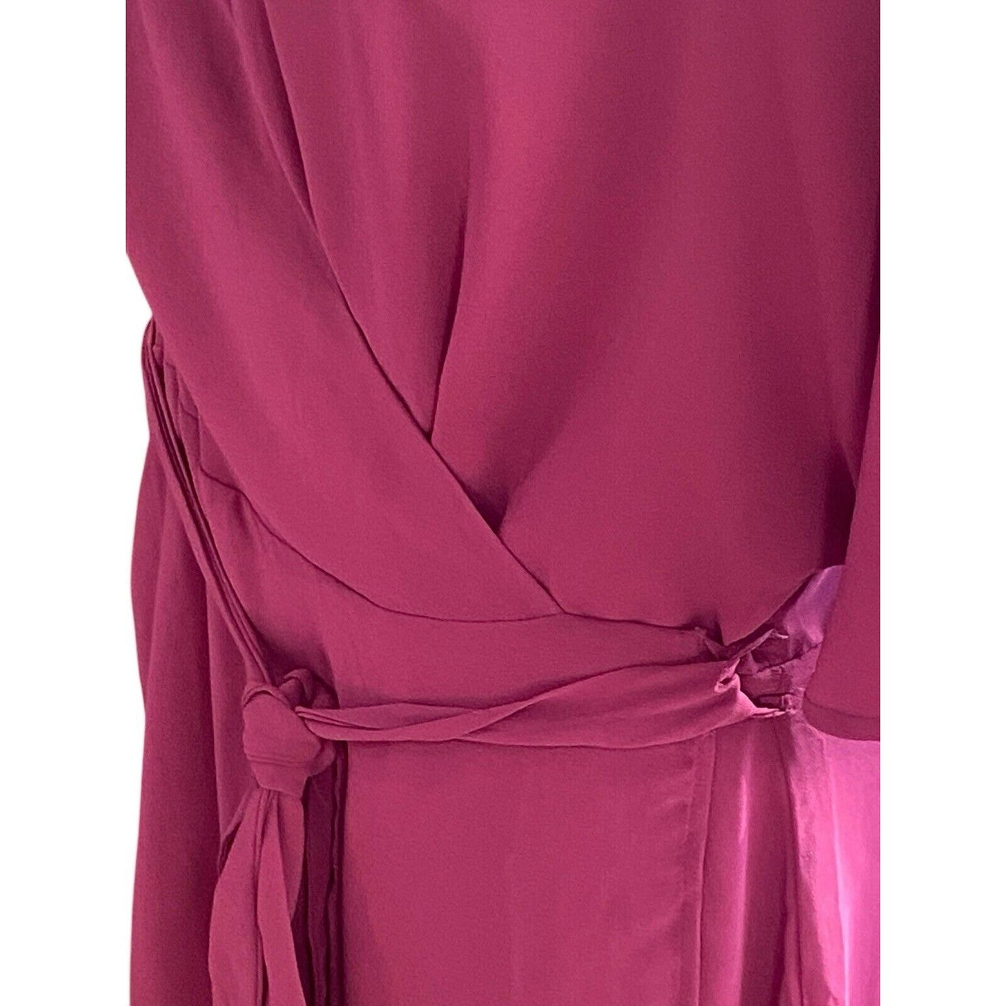 Standards And Practices Dress Surplice Wrap Front Magenta Women Size 2X