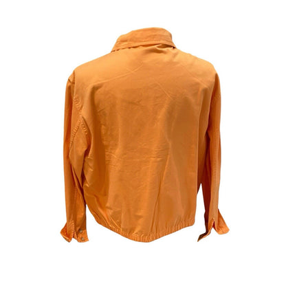 VINTAGE Polo Ralph Lauren Jacket Mens XL Zip Up Bomber Coat Jacket Logo Orange