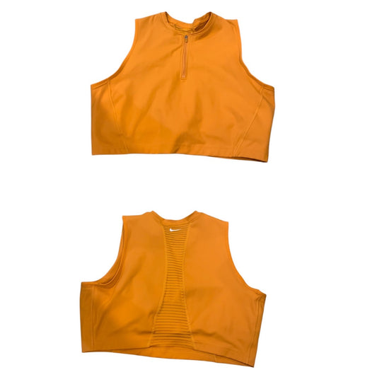 XXL Nike Pro Dri-Fit Womens Crop Tank Fitted Orange DM6952