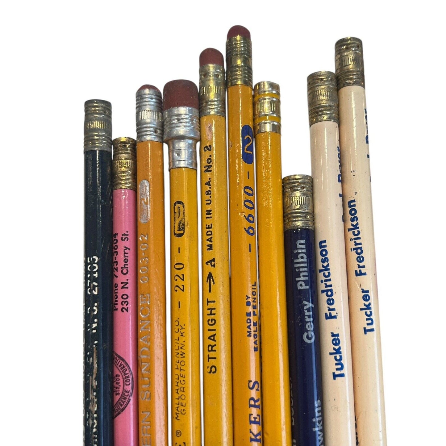 Vintage Pencil Lot of 19 Mallard Eagle Faber General Football Ad Made in USA