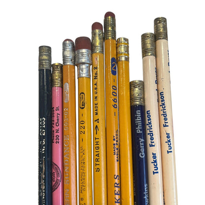 Vintage Pencil Lot of 19 Mallard Eagle Faber General Football Ad Made in USA