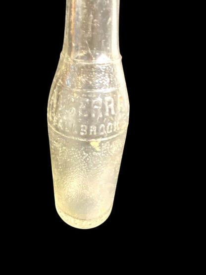 Vintage A. Cerra Soda Bottle Glass Carbondale PA 7 fl oz 8"h