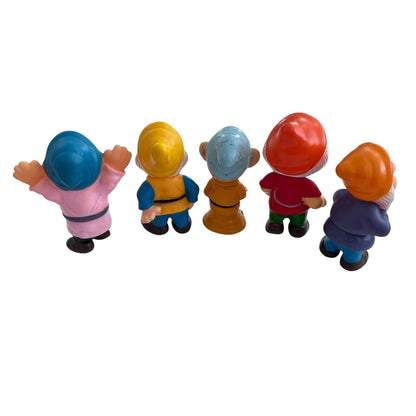 Vintage Walt Disney Prod. Snow White 5 Dwarfs Happy Sleepy Bashful Doc Dopey