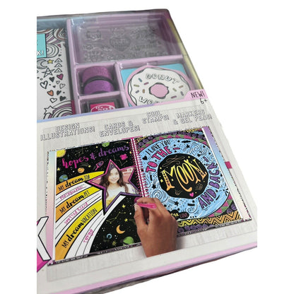 Color Me Crazy Scrapbook Box Kit with Hardcover Book New