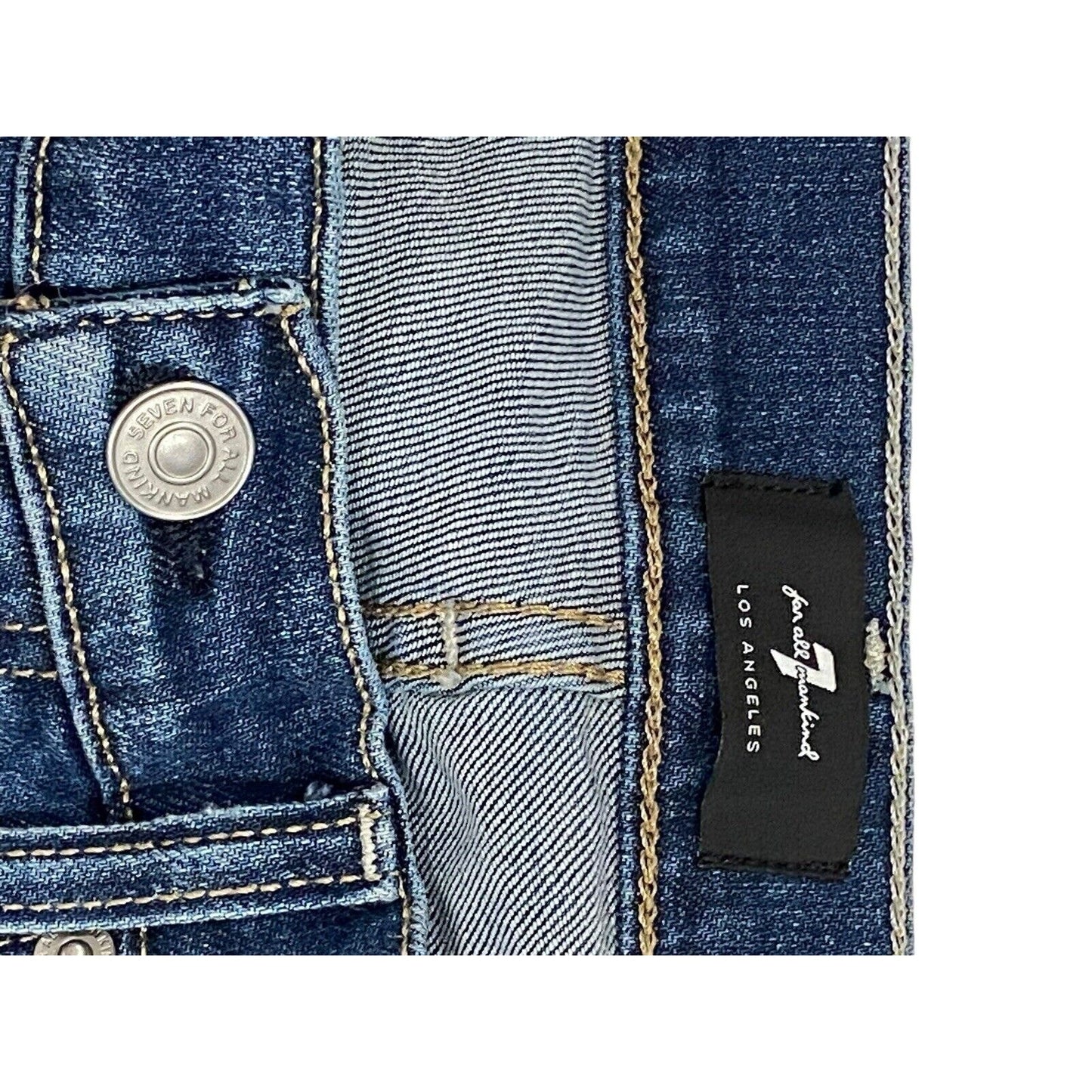 7 SEVEN FOR ALL MANKIND JEANS Original Bootcut Dark Flare Stretch Great Cond