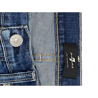 7 SEVEN FOR ALL MANKIND JEANS Original Bootcut Dark Flare Stretch Great Cond