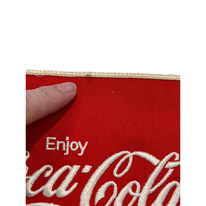 Vintage Coca Cola Coke 6" Jacket Patch Embroidered Square Spot