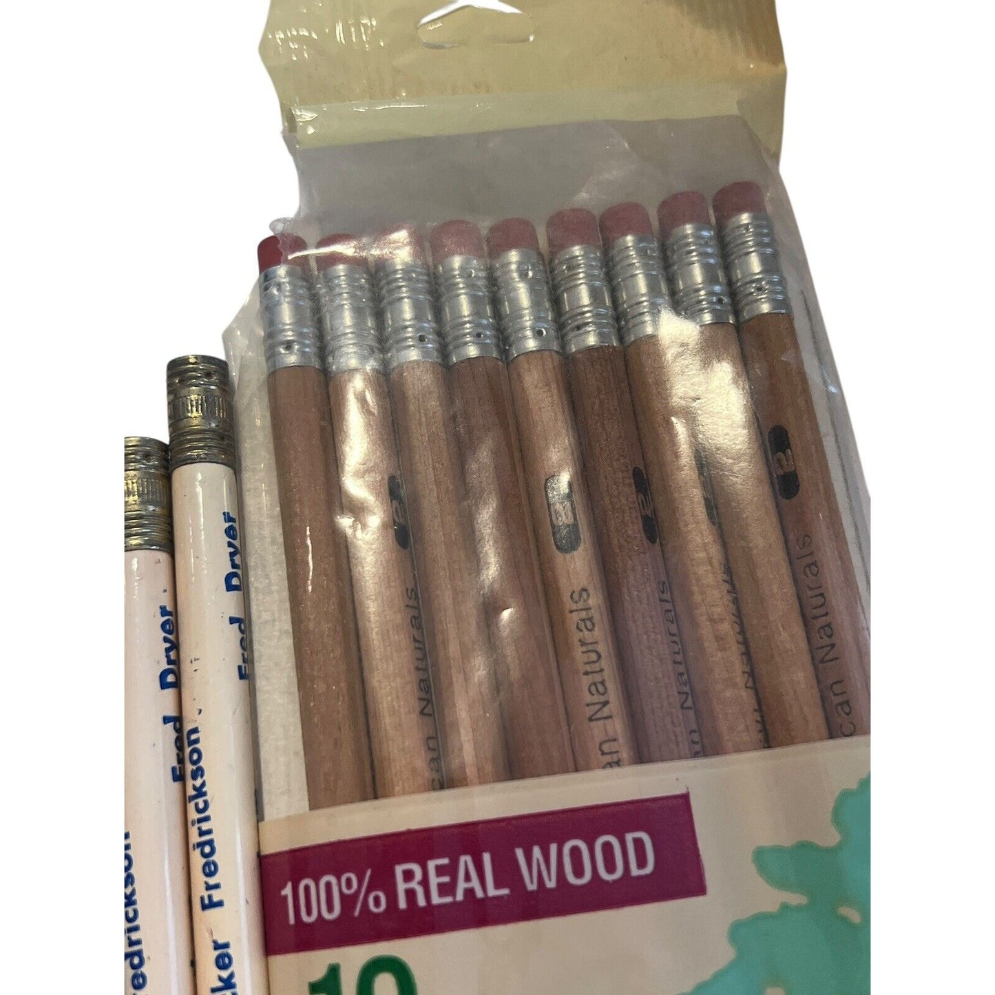 Vintage Pencil Lot of 19 Mallard Eagle Faber General Football Ad Made in USA