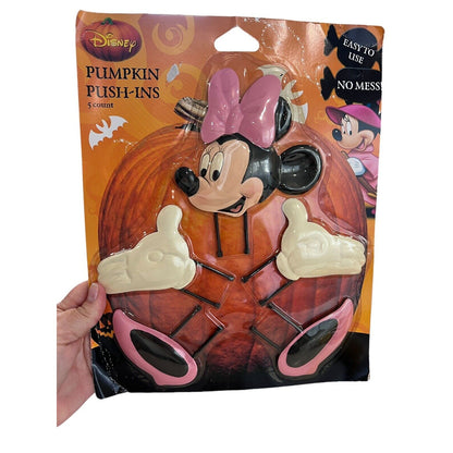 Disney Mickey & Minnie Mouse Pumpkin Push In Halloween Decoration Carving