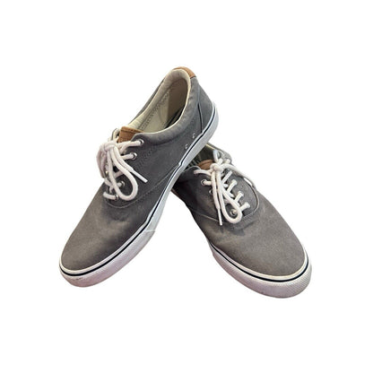 Size 11.5 Sperry Top Sider Mens Striper Ii Gray Fashion Sneaker L17-61790