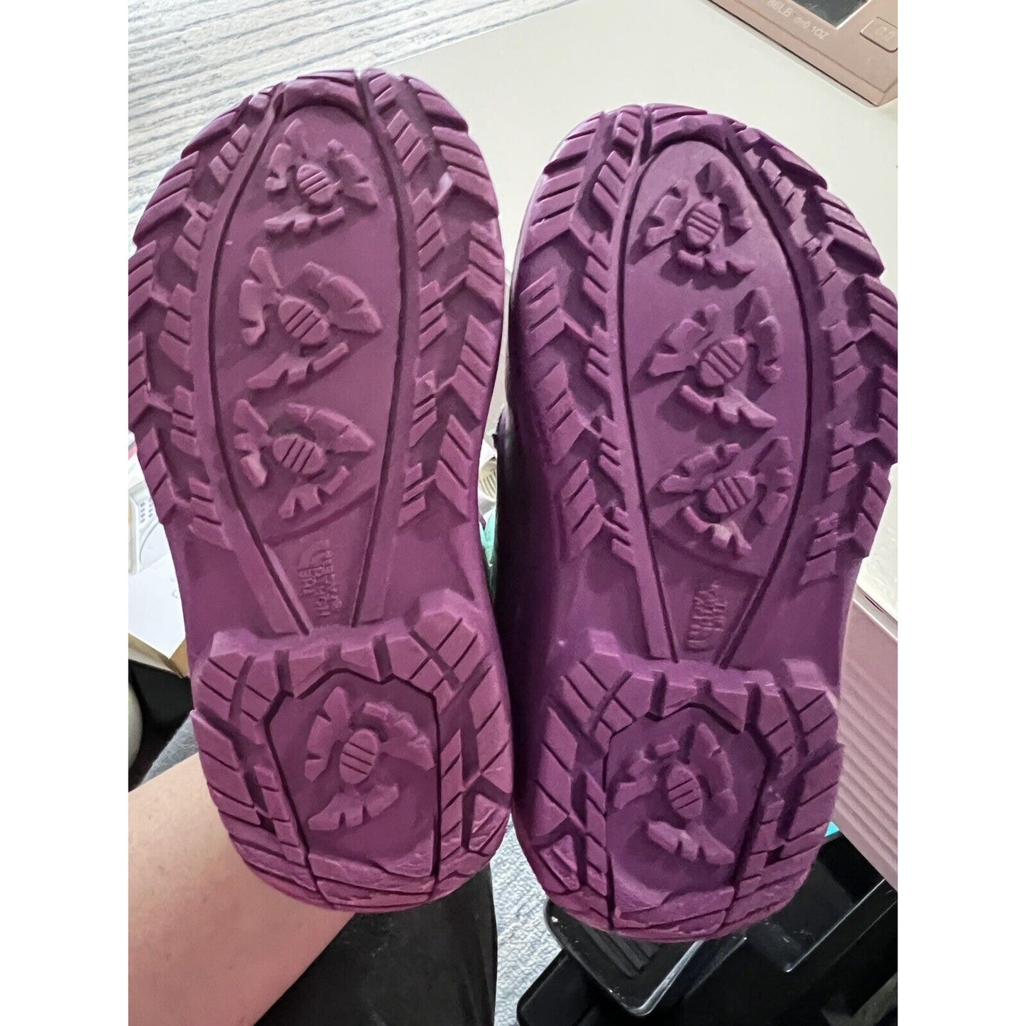 The North Face Toddler Alpenglow Snow Boots Purple Teal Waterproof Size 9