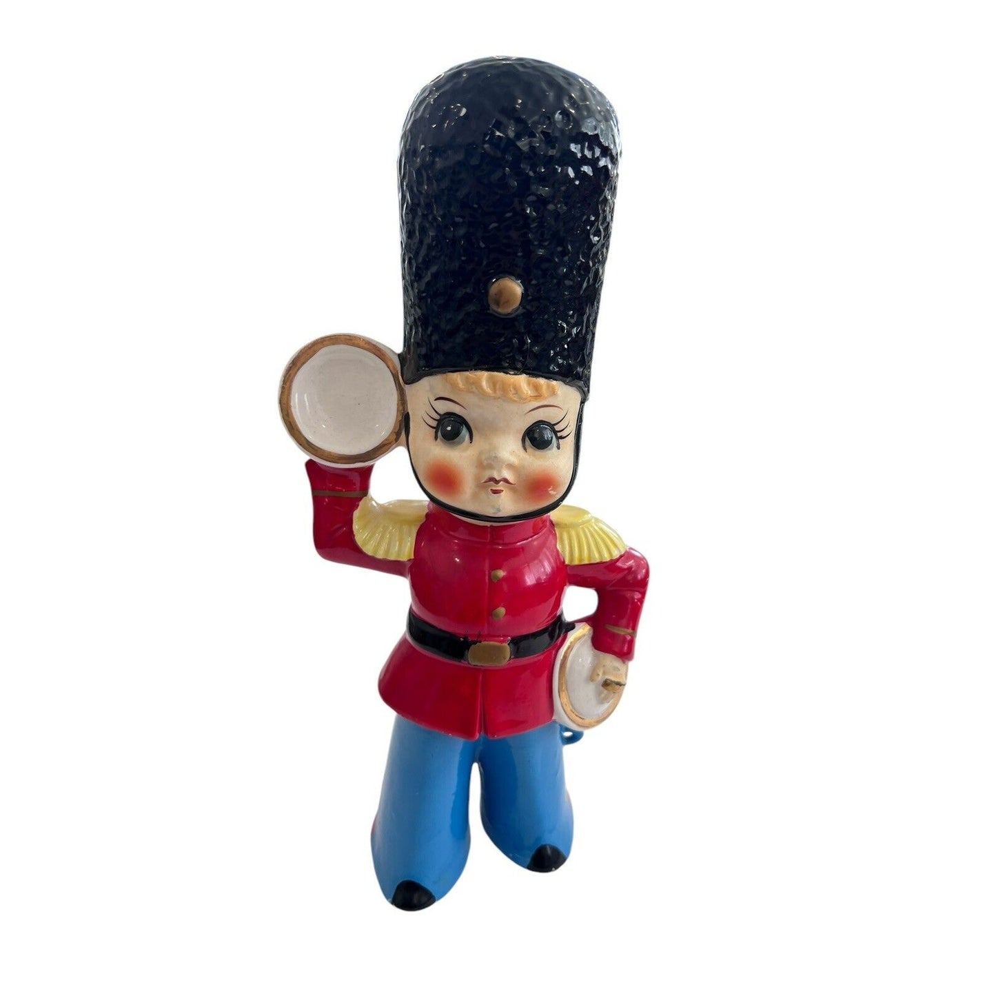 Vintage Mid Century Queens Royal Guard Ceramic Figurine Japan Chalk ware MCM