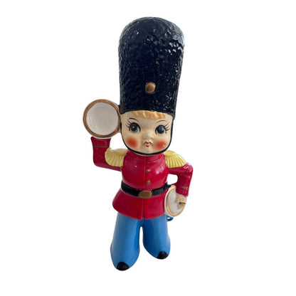 Vintage Mid Century Queens Royal Guard Ceramic Figurine Japan Chalk ware MCM