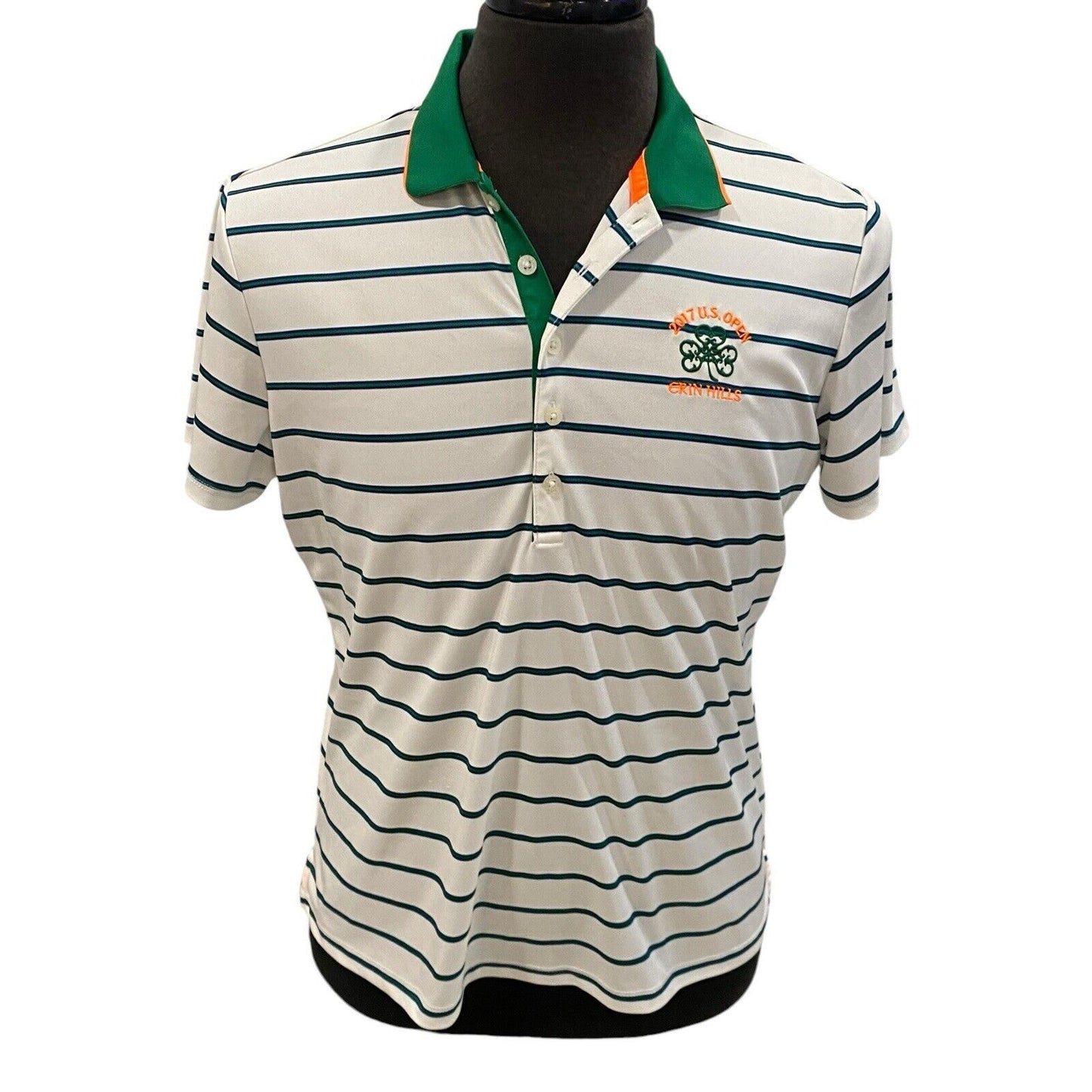 Size L Polo Golf Ralph Lauren Shirt Mens 2017 US. Open Erin Hills Logo Striped