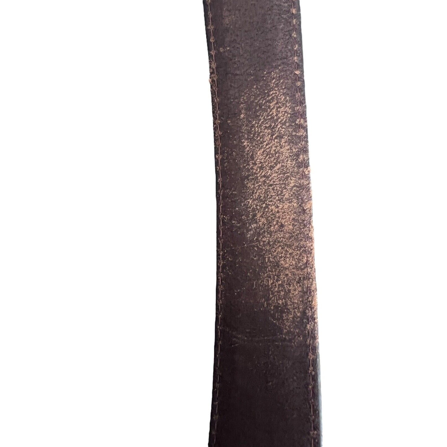 Size 36 Rocky Mountain Leather Brown Brass Buckle Worn Belt