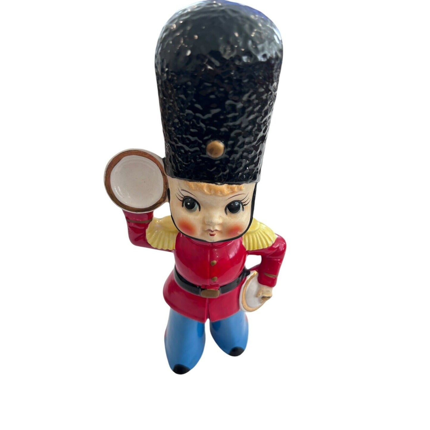 Vintage Mid Century Queens Royal Guard Ceramic Figurine Japan Chalk ware MCM