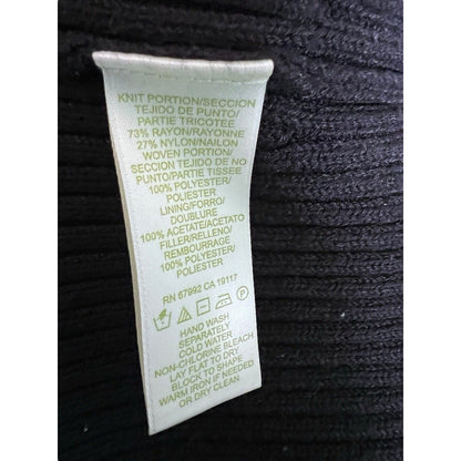 Woman’s Sigrid Olsen Black Sweater Coat Size 2X Plus Size Soft Curvy