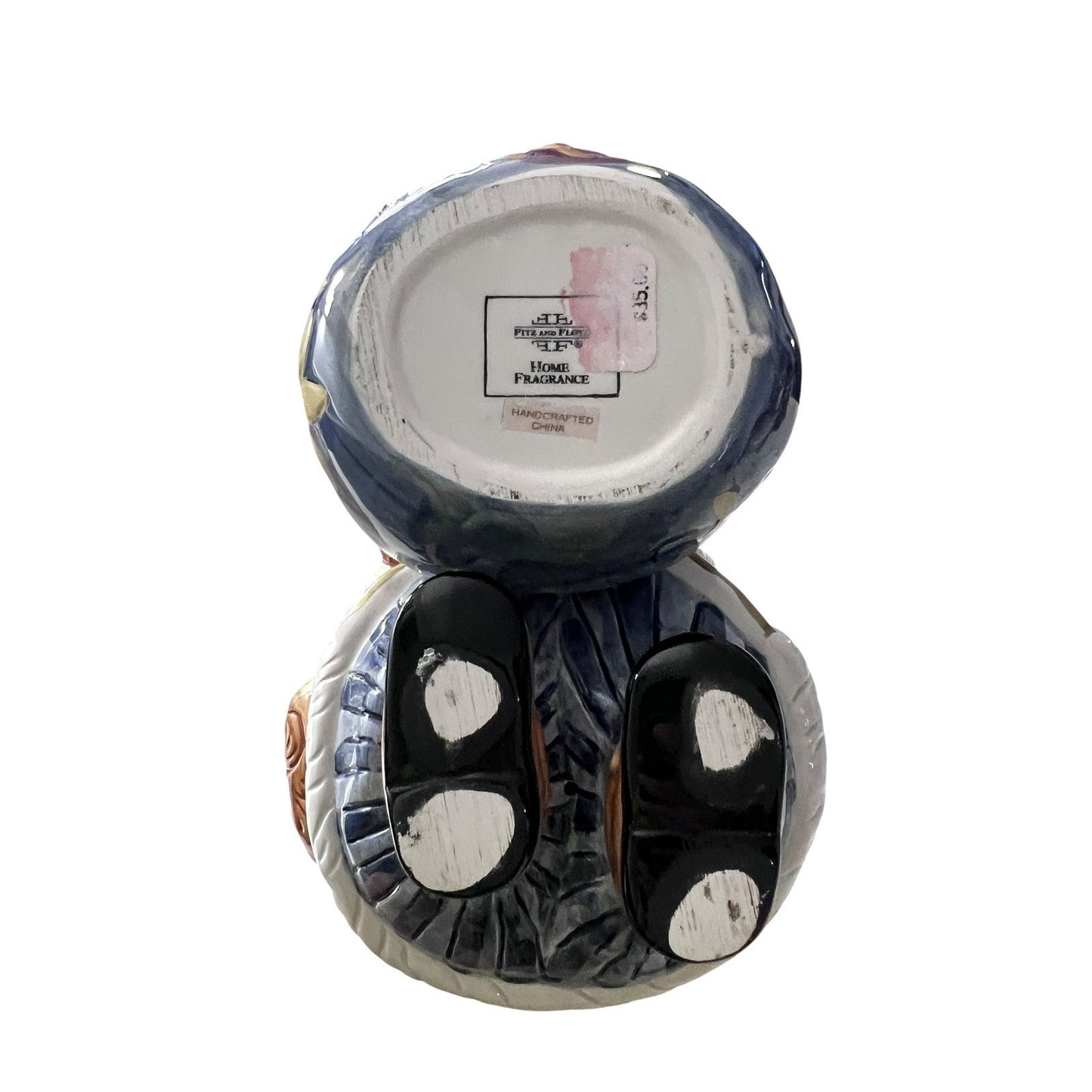 Fitz and Floyd Santa Claus St Nick Home Fragrance Ceramic Candle Holder Holiday