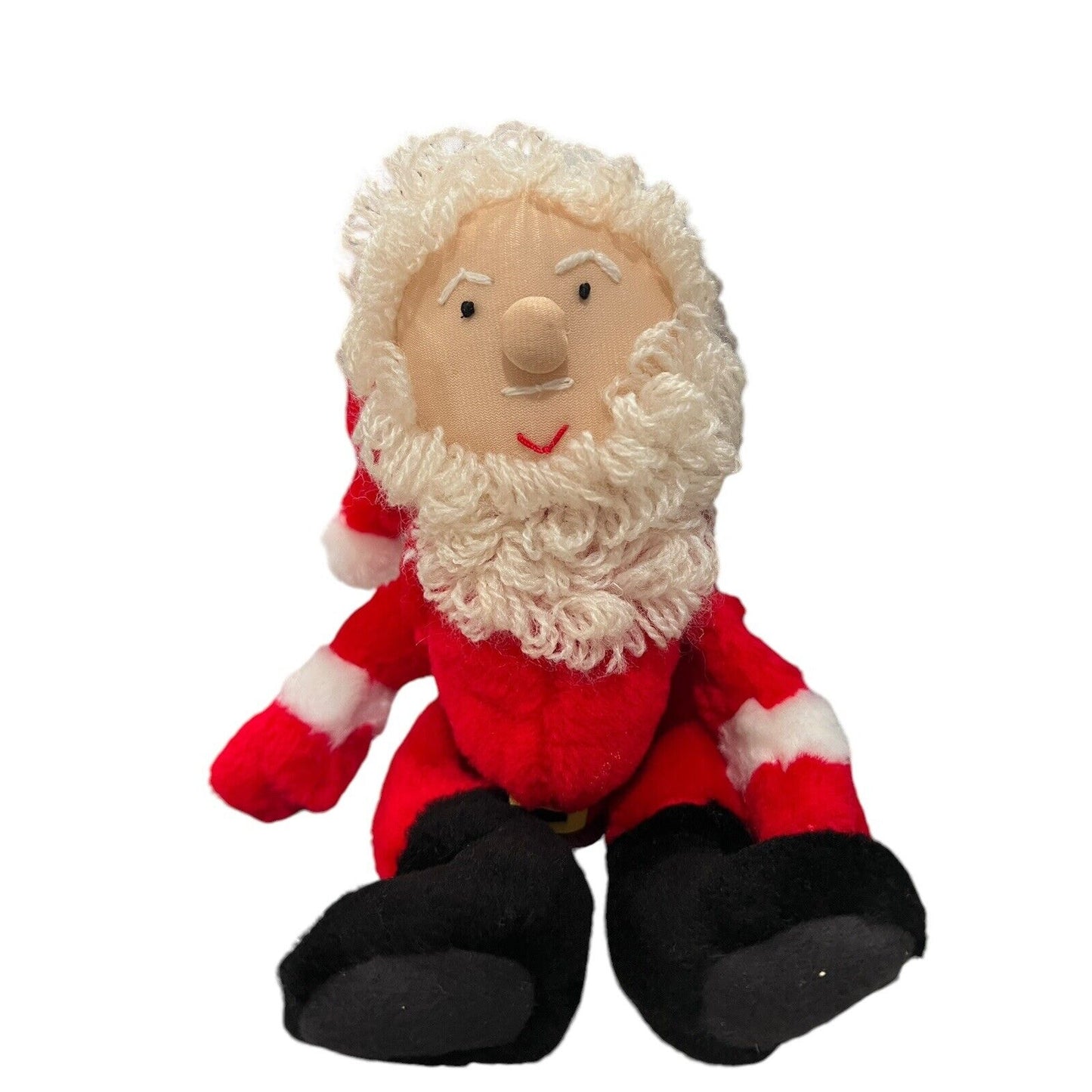 Vintage Santa Claus Plush Doll Yarn Hair Beard Christmas B J Toy Co Pennsylvania