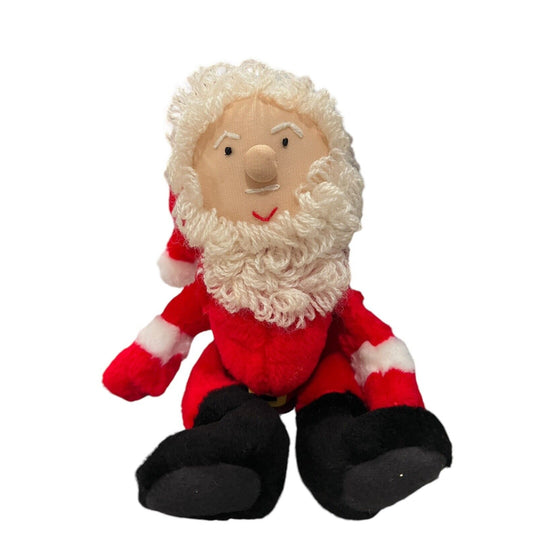 Vintage Santa Claus Plush Doll Yarn Hair Beard Christmas B J Toy Co Pennsylvania