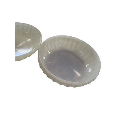 Vintage Floral Rose Lapin Round Flower Soap Dish Trinket Dish with Lid