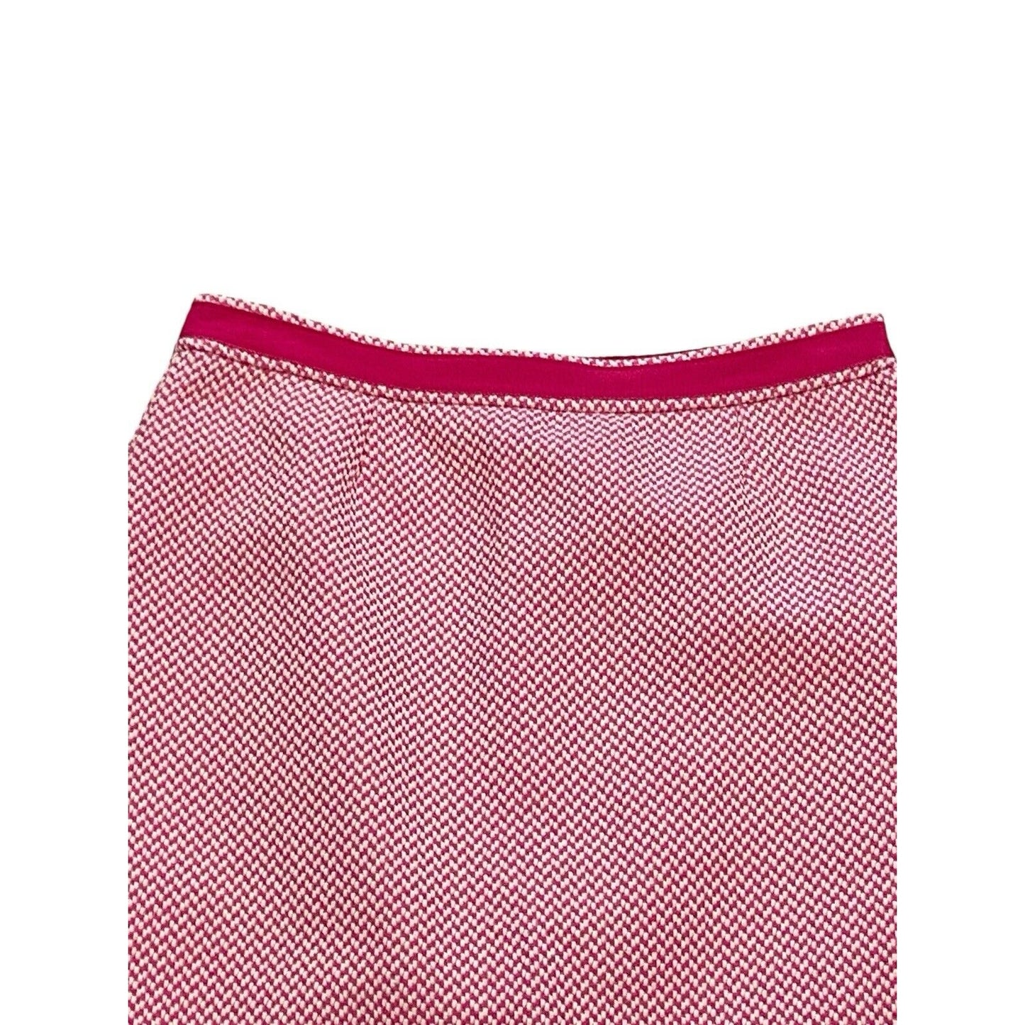 6 Boden Skirt Women Pink Pattern A-Line Zip Back Lining Cotton Blend