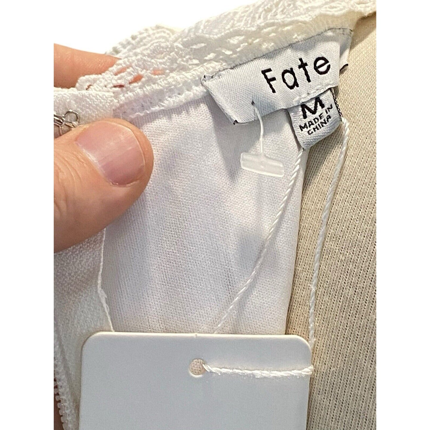 Size Medium Fate Night Of Elegance Lace White Dress NWT