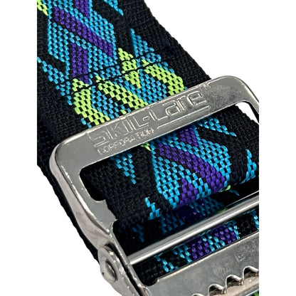 Skil-Care Geo Pattern Gait Belt 60 Inch Length Made In USA Green Weave Nylon