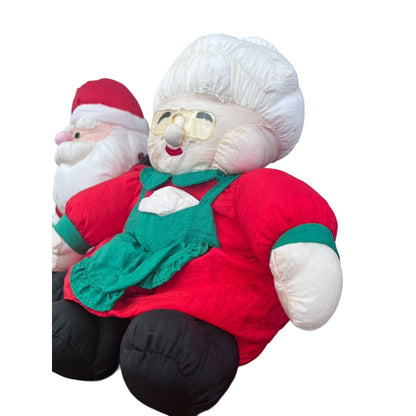 Santa Mrs Claus Christmas Nylon Plush Lot Parachute Soft Stuffed Toys JS Interna
