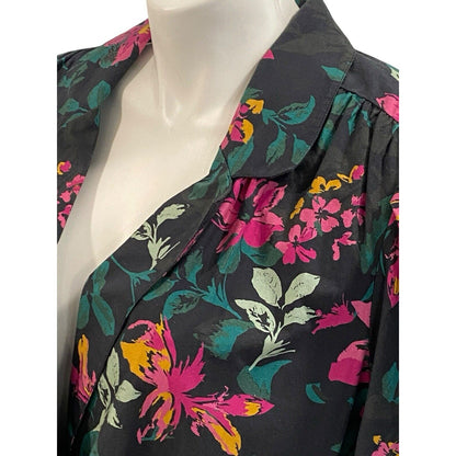 The Drop Blake Long Floral Button Down Jacket Dress Size 3X