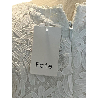 Size Medium Fate Night Of Elegance Lace White Dress NWT