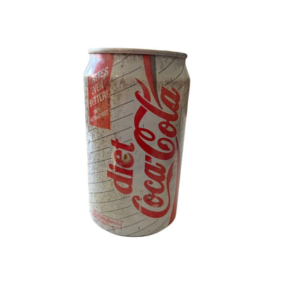Vintage 1989 Diet Coke Can UK Empty Coca Cola With NutraSweet International Rust