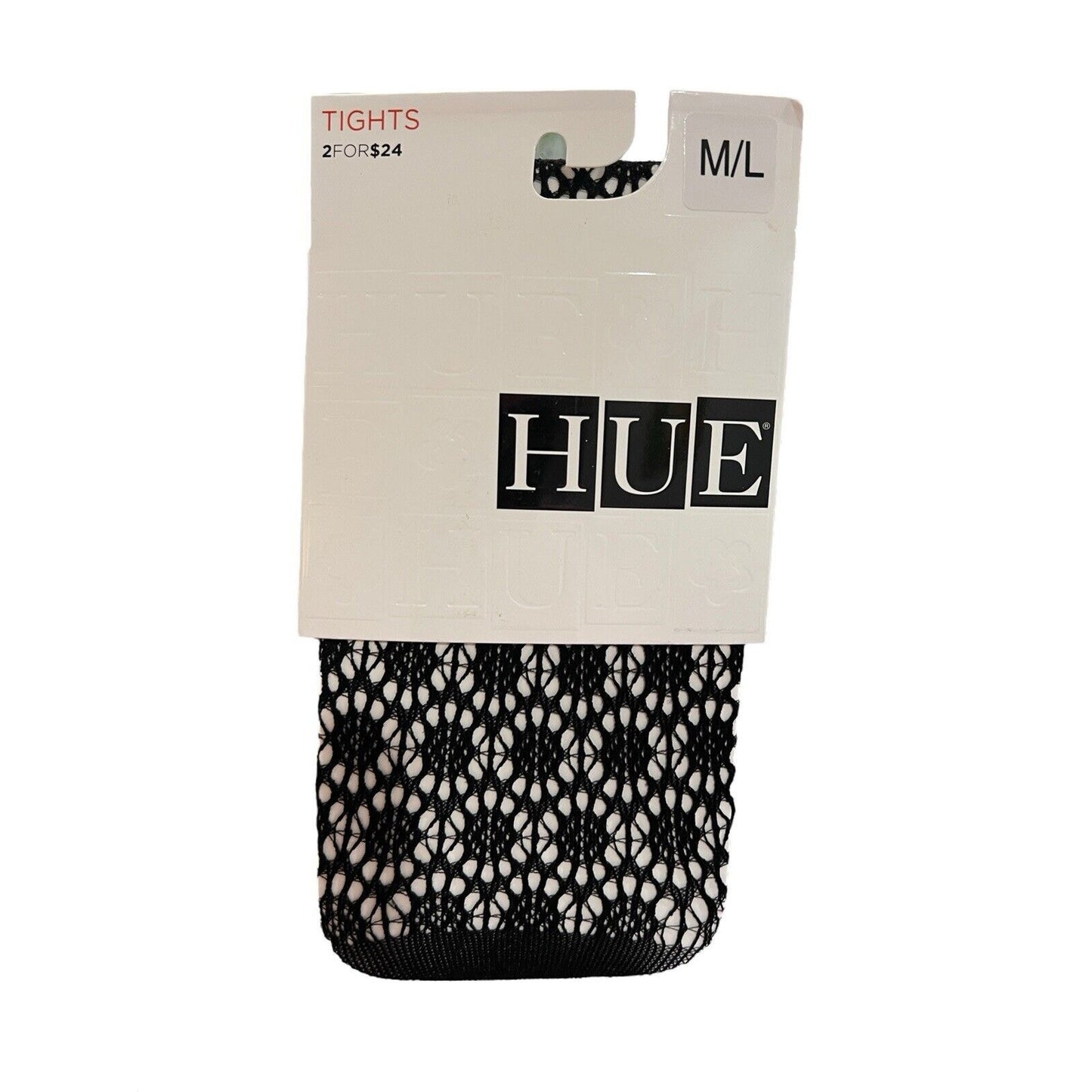 NWT HUE Circle Net Tights Size M/L Black Goth