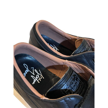 9.5 Rare Nike SB Zoom Janoski AC dunk 705405-002 Triple Black Leather Shoes Skat