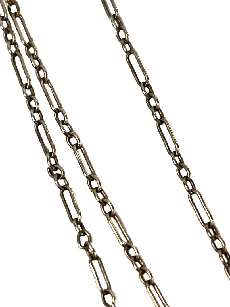 Delicate Goldtone Chain Necklace 15.5" Jewelry Long and Short Links Spring Clasp