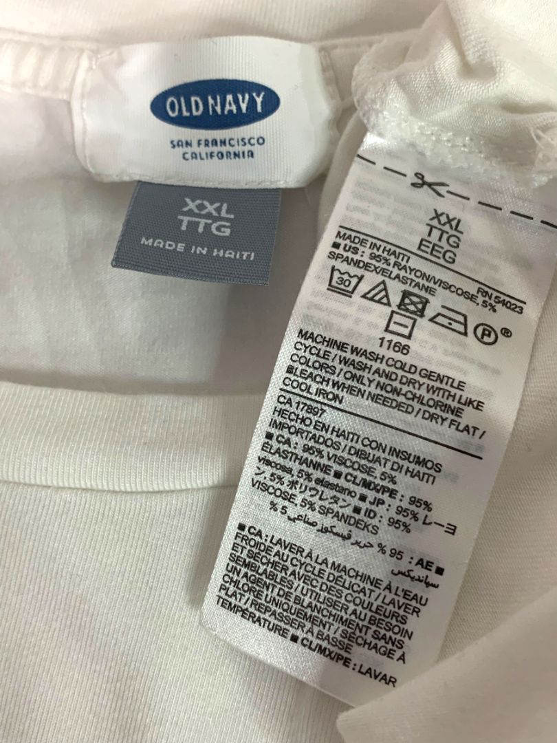 Size XXL Old Navy Womens White Long Sleeve Tshirt Soft