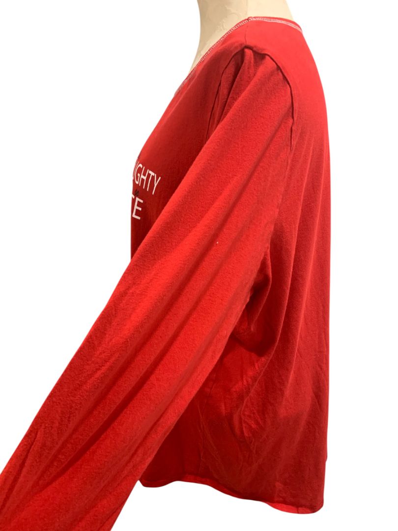 Size 18/20 Cacique Womens Sleep Shirt "Sorry Naughty Just Feels Nice"