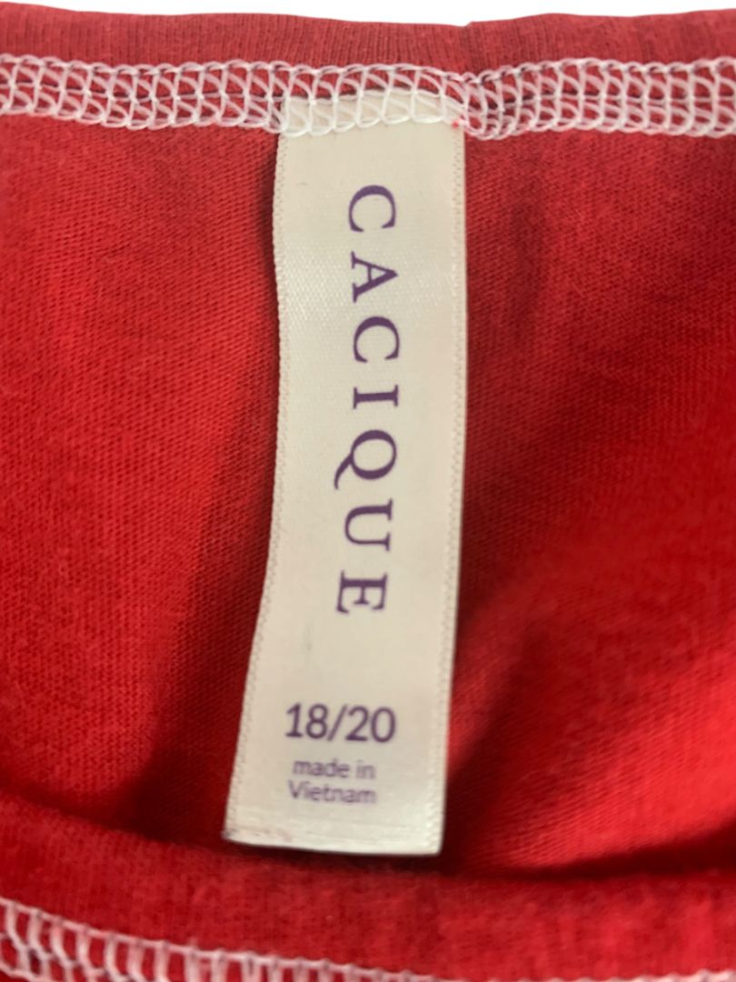Size 18/20 Cacique Womens Sleep Shirt "Sorry Naughty Just Feels Nice"