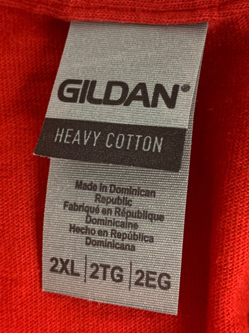 Size 2X "I Have None" Red Womens Crop Tshirt Short Sleeve Gildan