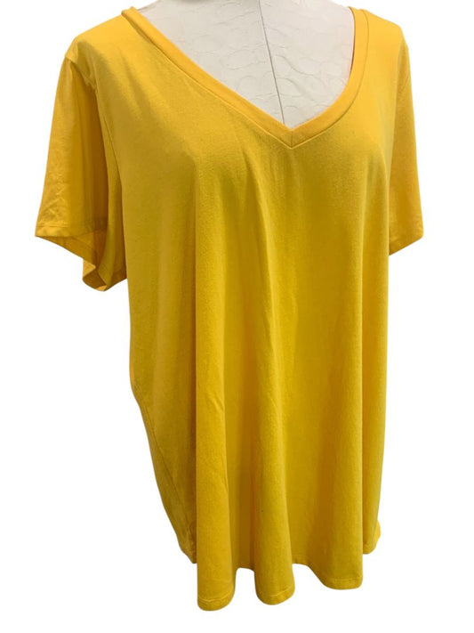 Size 3X Torrid Womens Yellow Gold Classic Fit V-Neck Tshirt