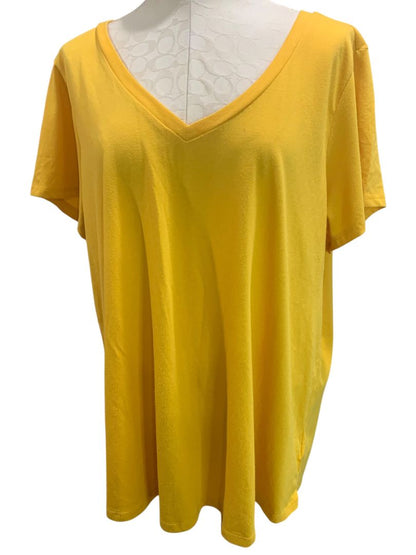 Size 3X Torrid Womens Yellow Gold Classic Fit V-Neck Tshirt