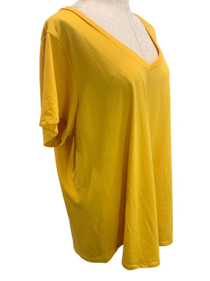 Size 3X Torrid Womens Yellow Gold Classic Fit V-Neck Tshirt