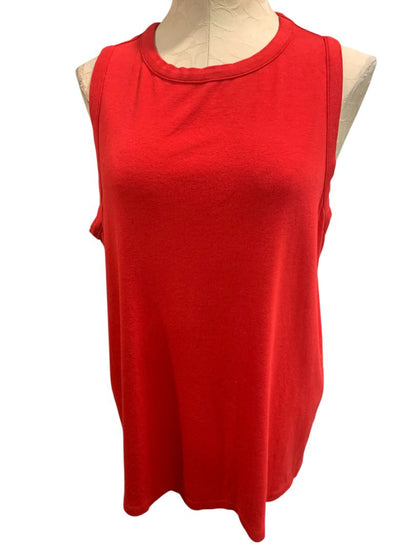 Size 3X Time and Tru Womens Plus Size Red Tank Top Sleeveless Tshirt