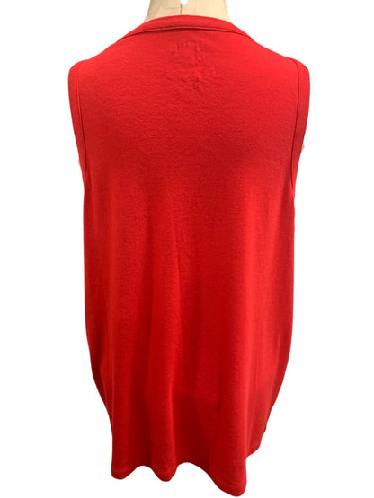 Size 3X Time and Tru Womens Plus Size Red Tank Top Sleeveless Tshirt