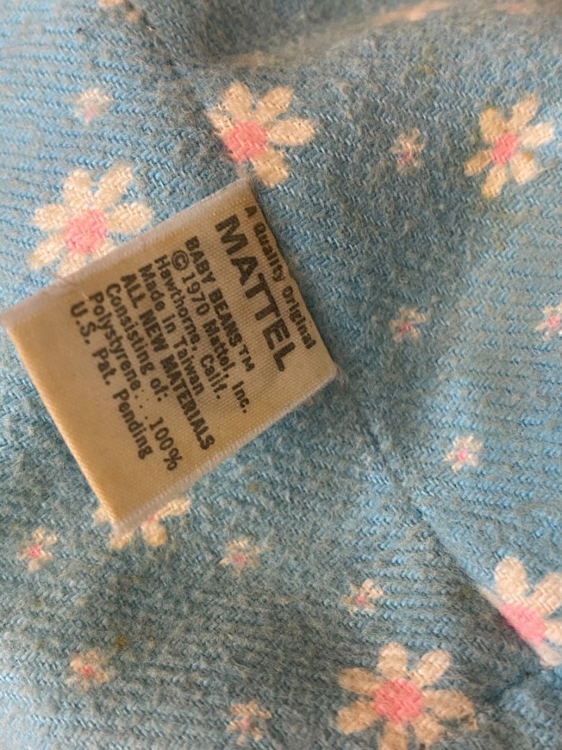 1970s Mattel Baby Beans Doll Not Working for Display 11"