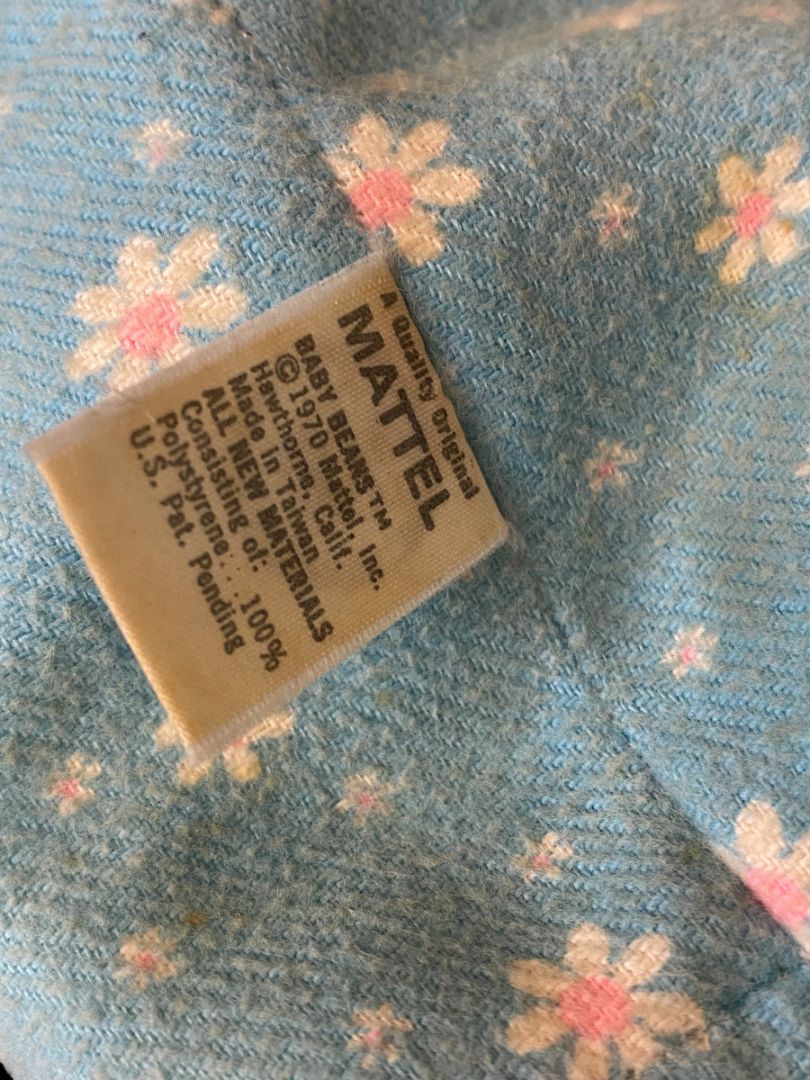 1970s Mattel Baby Beans Doll Not Working for Display 11"